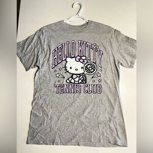 Hello Kitty Gray and Purple Tennis Club Tee